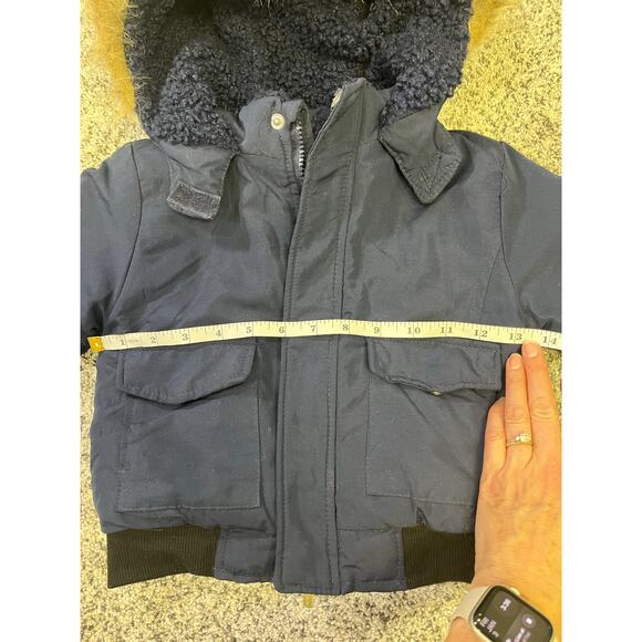 🌟3 for $35🌟 Tahari Boys Navy Parka Winter Coat, Navy Jacket Size 4T‎ Hooded - Picture 11 of 12